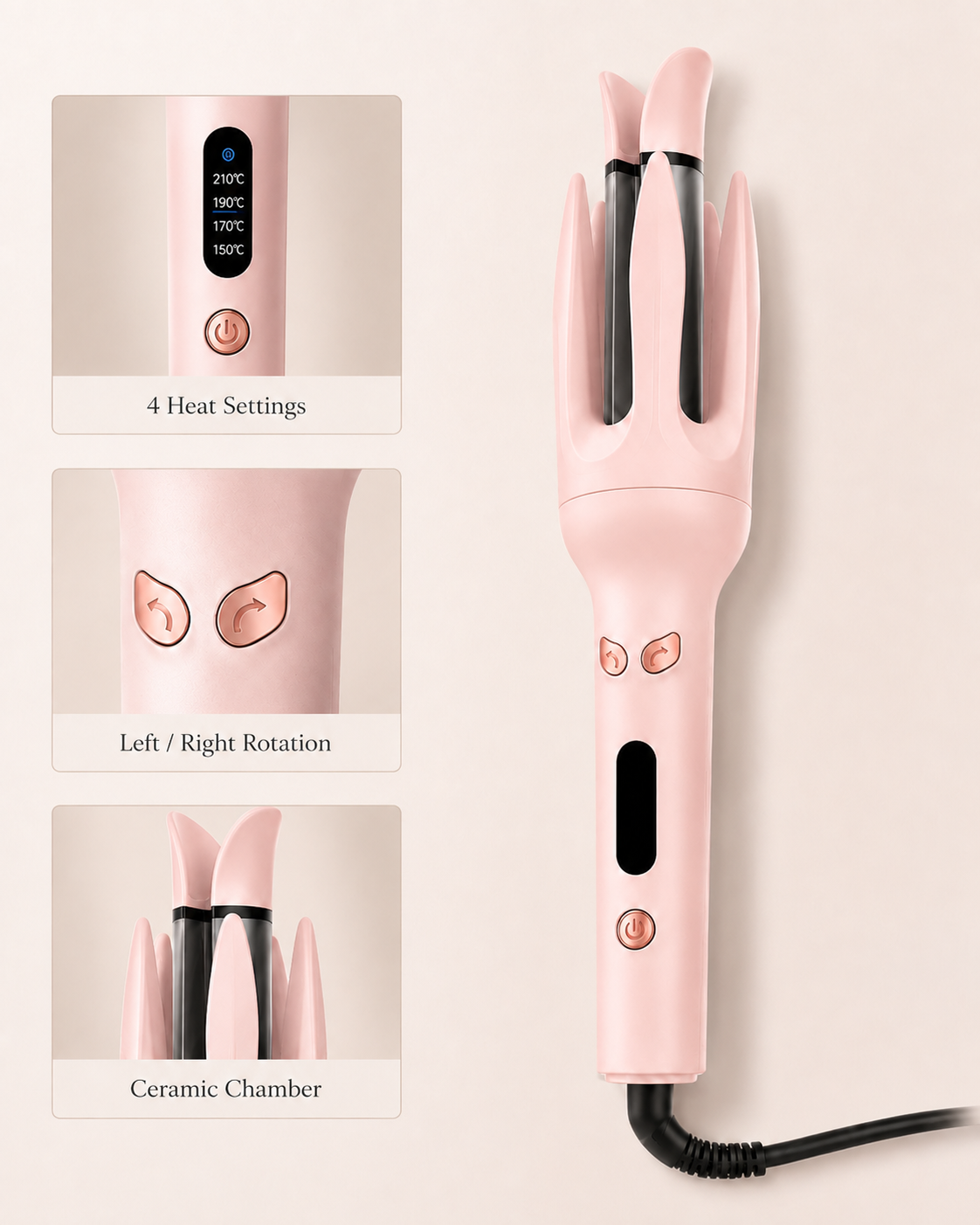 Lustrewave™ Automatic Hair Curler