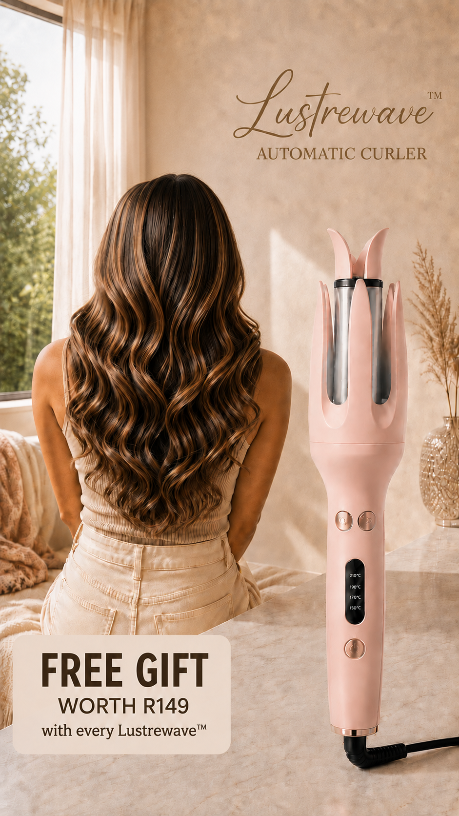 Lustrewave™ Automatic Hair Curler