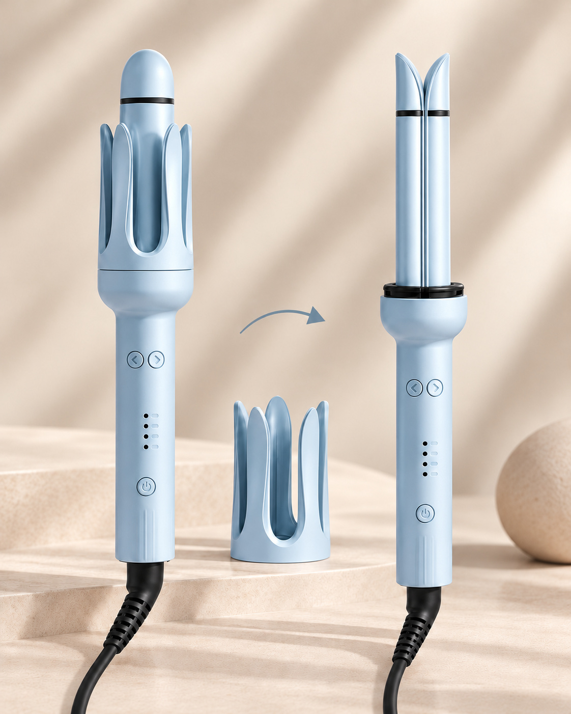 Lustrewave DUO™ | 2-in-1 Automatic Curler & Straightener