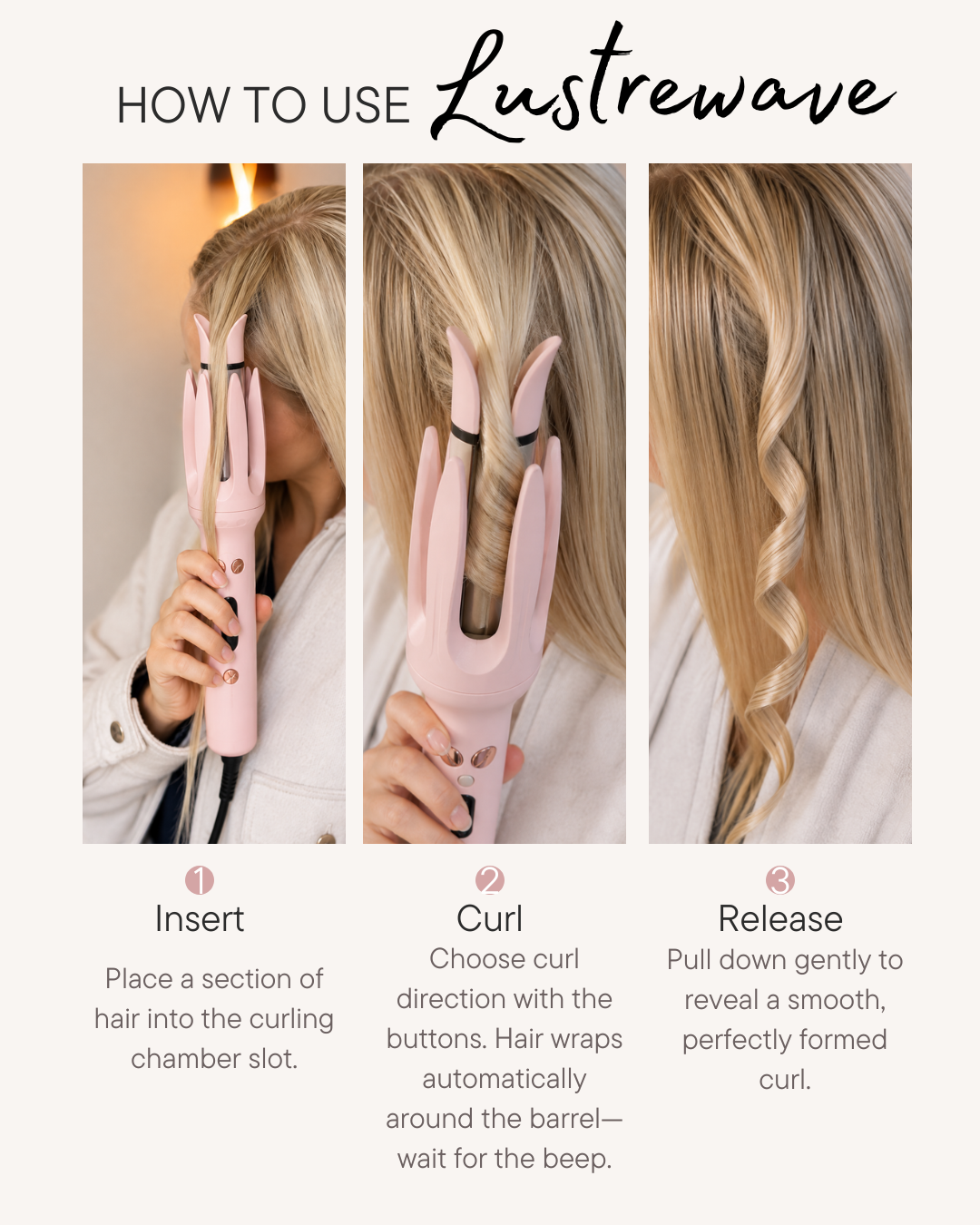 Lustrewave™ Automatic Hair Curler