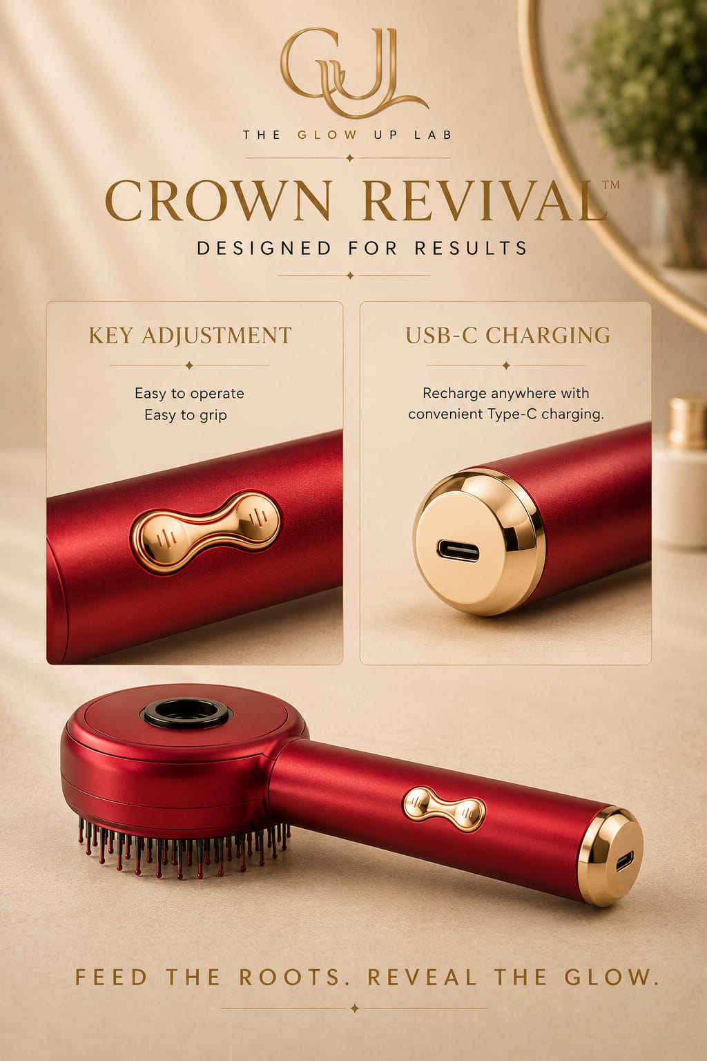 Gul Crown Revival™ Scalp Therapy Brush